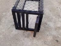 Metalkarkas canlı tələ/qəfəs - Material: qalın divarlı polad profil — photo 3