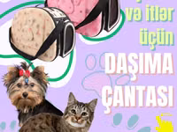 Pişiklər və itlər üçün daşıma çantası. Balaca dostlarınız üçün dəbli — zdjęcie 1