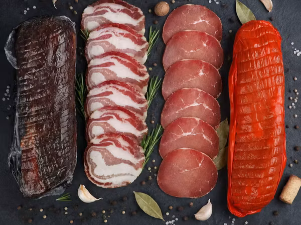 Мясные деликатесы коппа прошутто ломо