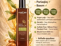 Maxcare Argan Oil Sulfatsız Şampun – Keratin, Botoks və Boyadan Sonra — foto 2