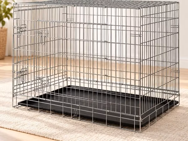Trixie itlər üçün yığılan metal qəfəs – 64 × 54 × 48 sm Təsvir: Trixie
