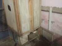 Taxta toyuq/broyler üçün qəfəs və yuvalı daxma - Material: taxta — сүрөт 3