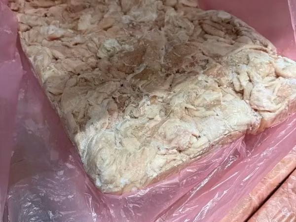 Блоки из кожи цыплят бройлеров