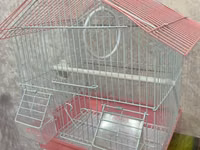 Qəfəslə təmin olunmuş quş evi - Material: metaldan barmaqlıqlar — 照片 3