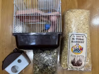 Hamster və ya kiçik gəmiricilər üçün tam dəst: - İki mərtəbəli qəfəs — сүрөт 1