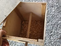 Taxta quş yuvası/küknar qutusu - Material: təbii ağac lövhələrdən — foto 1