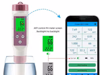 Tester apă 7 în 1: pH, TDS, EC, ORP, Salinitate, Temp., S.G. — foto 5