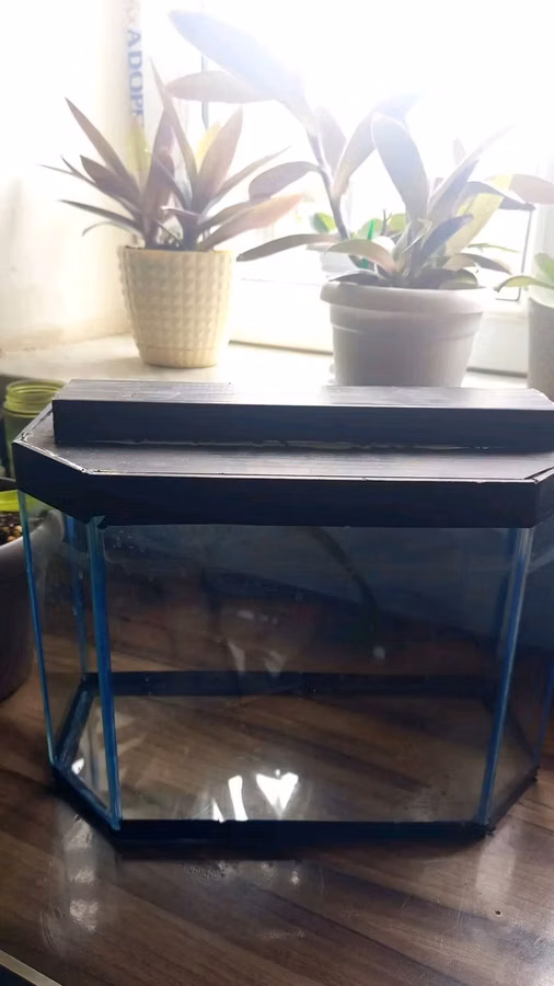 Heyvan aksesuarları seti - Akvarium: çoxbucaqlı formalı şüşə