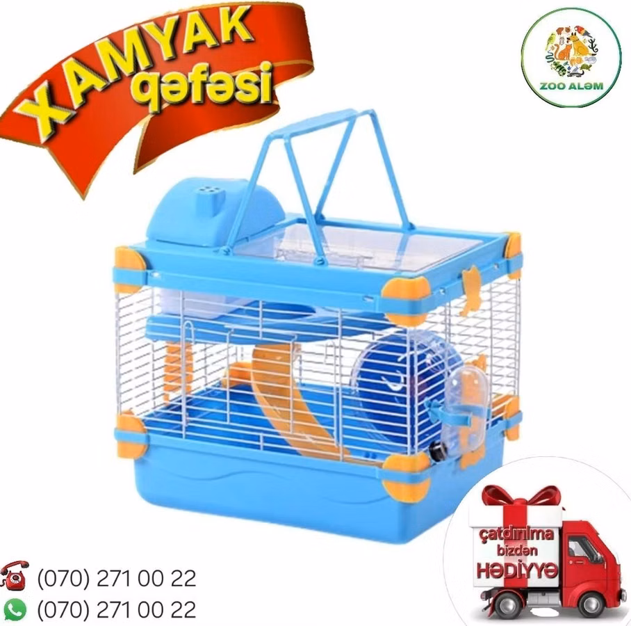 Xamyak və cunqarik qəfəsi. Gözoxşayan dizaynda Xomyak, cunqarik üçün