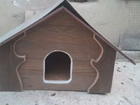Taxta it evi / heyvan evi - Material: qalın taxta karkas, dekorativ — foto 1