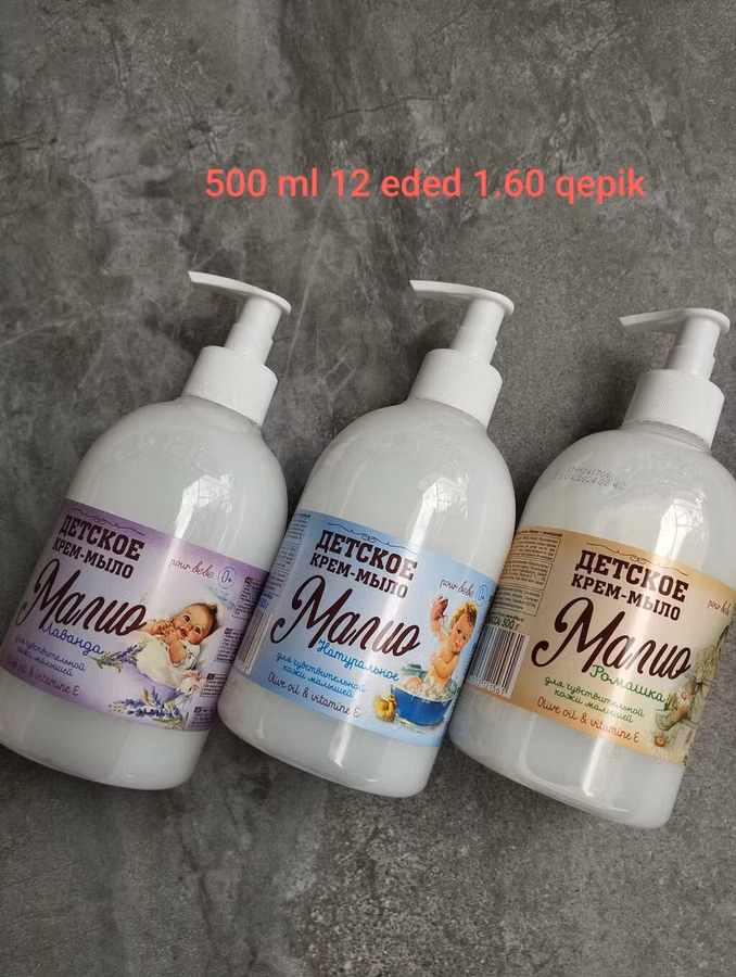 Malio uşaq krem-sabunları və təsərrüfat sabunları • Malio uşaq