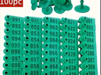 Qoyun/Keçi Qulaq Birqası Dəsti – 001–100 - Komplekt: 100 ədəd nömrəli — Foto 4