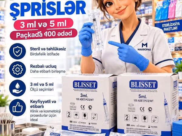 💉 REZBALI ŞPRİSLƏR — Praktik istifadə üçün seçim! 💙 Klinikalar, tibb