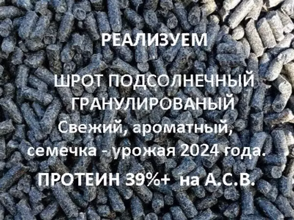ШРОТ подсолнечный тостированный и гранулированный