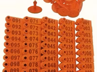 Qoyun/Keçi Qulaq Birqası Dəsti – 001–100 - Komplekt: 100 ədəd nömrəli — Foto 2