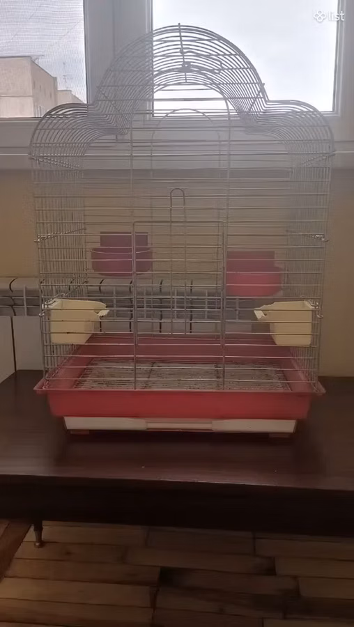 Клетка для птиц 705040 см (с кормушками) / Bird Cage