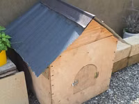 Taxta it evi / heyvan üçün açıq hava evi - Material: qalın faner və — 照片 3