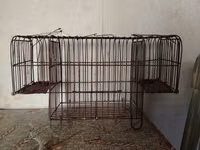 Metall teldən hazırlanmış iki girişli canlı tələ qəfəsi - Material — foto 1