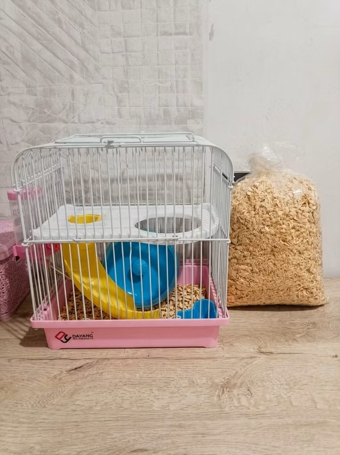 Hamster üçün qəfəs dəsti - Brend: Dayang Pet Products - Rəng: çəhrayı