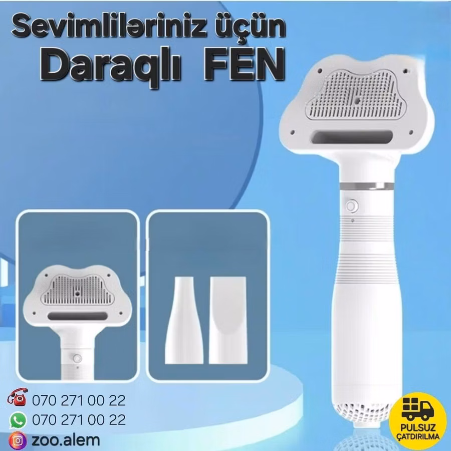 Daraq Fen (pişik və it üçün) Pişiklər və itlər üçün qruminq Feni