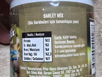Profesional krevetka yemləri Shrimps Forever Barley Mix 50g - Tərkib — foto 3