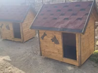 Taxta it evi - Material: keyfiyyətli taxta panellər, kənarları — 照片 2
