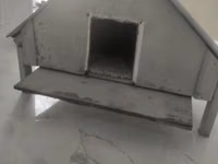 Metaldan dam örtüklü kiçik heyvan evi - Material: korpus – taxta — foto 3
