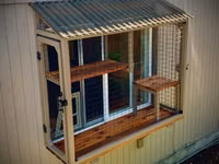 Pəncərə üçün “catio” – pişiklər üçün açıq, təhlükəsiz balkon-kafes - — foto 1