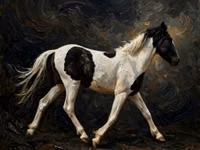 घोड़ा, American paint horse — फ़ोटो 5