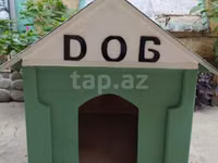 Taxta it evi - Material: möhkəm ağac konstruksiya, cüt yamaclı dam — foto 2