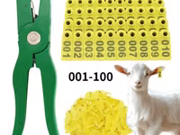 Qoyun/Keçi Qulaq Birqası Dəsti – 001–100 - Komplekt: 100 ədəd nömrəli — Foto 1