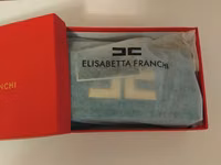 Elisabetta Franchi çiyin çantası - Rəng: dəniz mavisi - Material — Foto 2