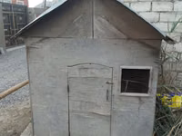 Taxta toyuq/broyler yuvası (mini tövlə) - Material: qalın faner — foto 3
