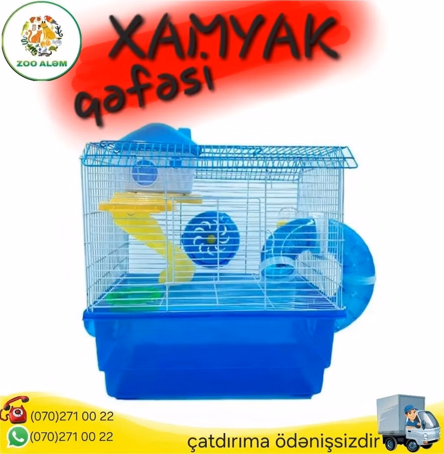 Xamyak qəfəsi (cunqarik qefesi) Sevdiyiniz heyvanın rahat və təmiz