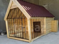 Taxta it evi və volyerlər - Material: keyfiyyətli taxta lövhələr — foto 2