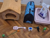 Pişik üçün tam aksesuar dəsti Dəst tərkibi: - Yumşaq, ev formasında — foto 4