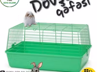 Dovşan qəfəsi - Ölcü: 68 × 45 × 36 sm - Material: möhkəm metal — zdjęcie 1