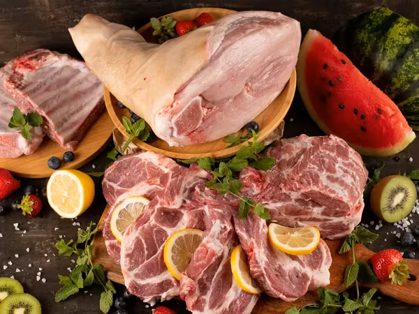 Мясо свинины,полутуш,ребра,рагу,разделка