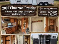 2006 Cimarron Trailers Prestige Gooseneck Horse Trailer — Foto 1