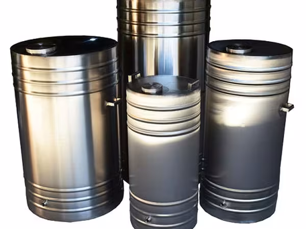 Butoi din inox alimentar cu capac 65 , 108 , 180 ,300, 350 L - Livrare - Rate 0 % -Flex Mag